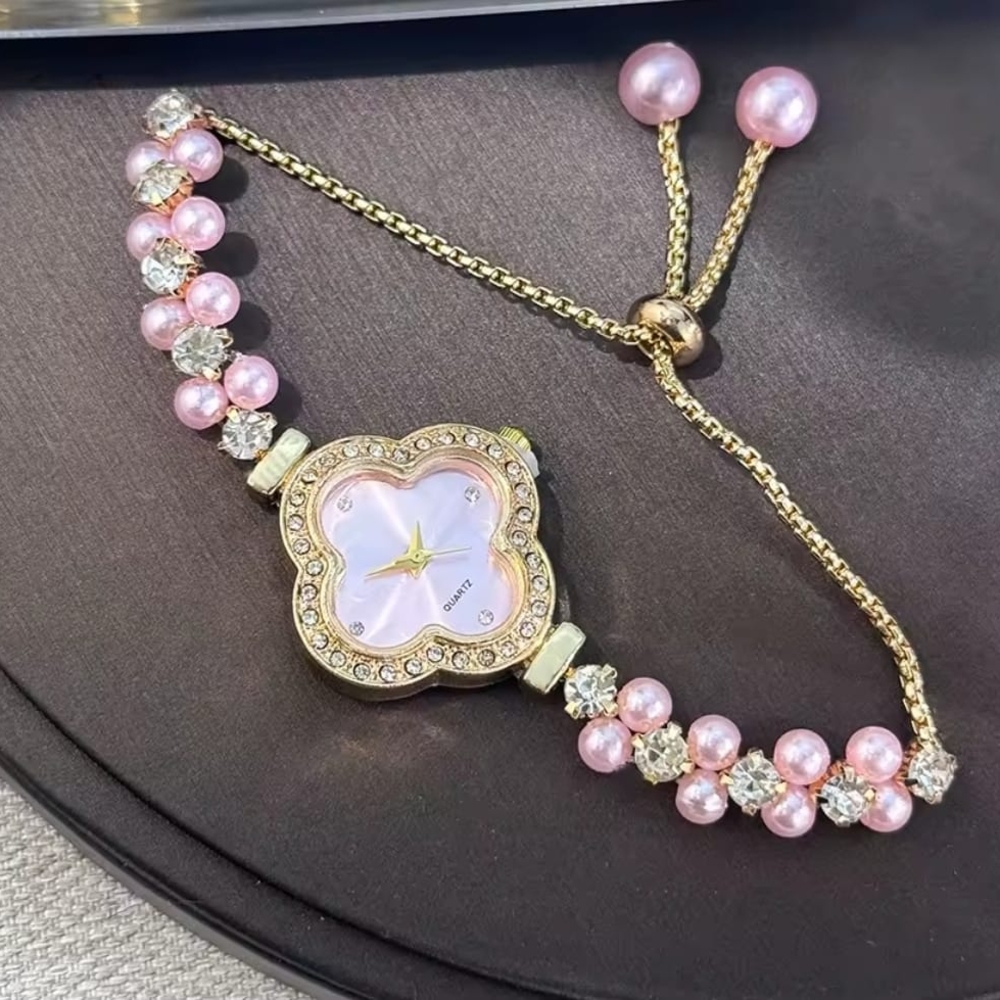 Diamond set color luxury this is unique beautiful super delicate drawstring watc